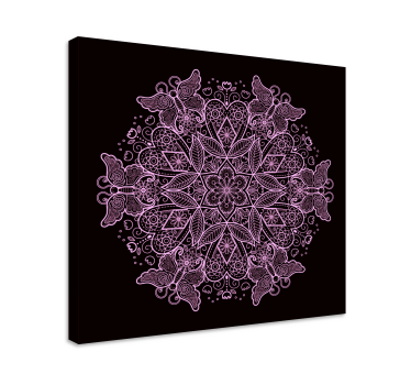 Tableau de papillons Mandala papillon - TenStickers