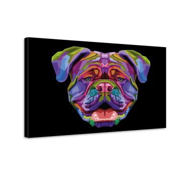 Tableau de chien Chien moderne en couleur - TenStickers