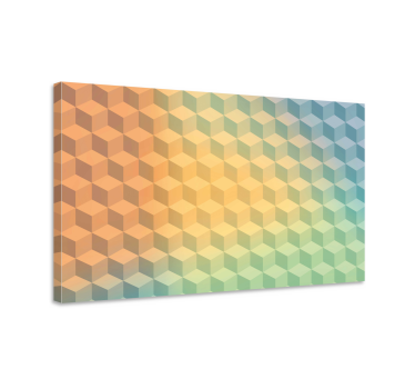 Tableau art Cubes dégradés modernes - TenStickers