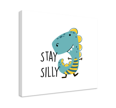 Tableau dinosaures restez délirant dinosaure - TenStickers