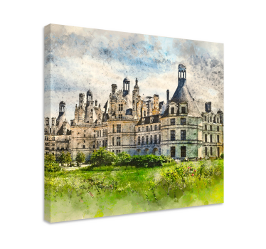 Tableau art Château français - TenStickers