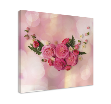 Tableau fleurs Rose délicat - TenStickers