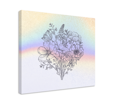Tableau fleurs Couleur réaliste - TenStickers