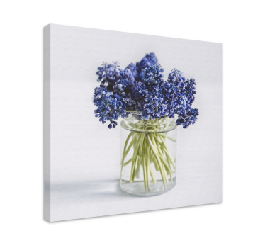 Tableau fleurs Vase en verre violet - TenStickers