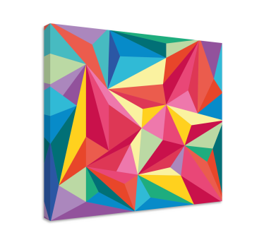 Tableau forme géométrique Image géométrique multicolore - TenStickers