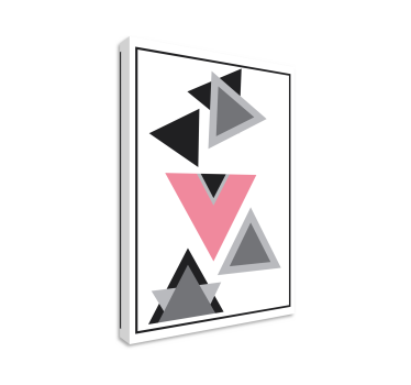 Tableau forme géométrique Art abstrait triangles - TenStickers