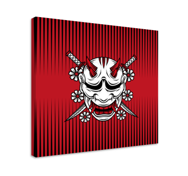 Tableau mandala art de masque démon - TenStickers