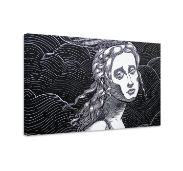 Tableau art portrait expressif - TenStickers