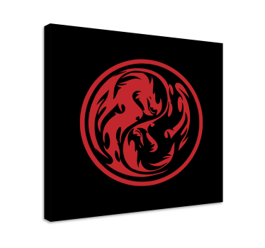 Tableau dinosaures design de dragon dynamique - TenStickers