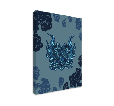 Tableau mandala inspiré du dragon - TenStickers