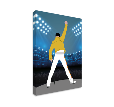 Tableau thème musique Freddie à wembley - TenStickers