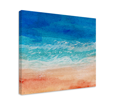 Tableau art Vagues d'effet d'ombre sur la plage - TenStickers