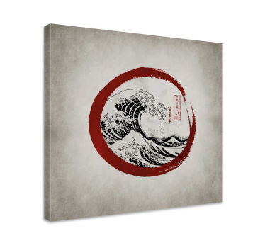 Tableau art La grande vague de kanagawa - TenStickers