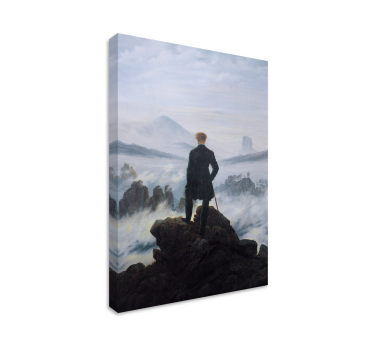Tableau art Le Voyageur contemplant une mer de nuages - TenStickers