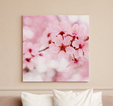 Tableau fleurs Art de la photographie fleur rose - TenStickers