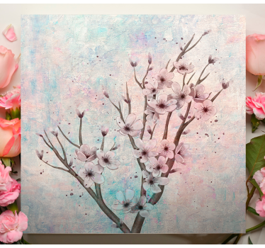 Tableau fleurs Grand arbre avec - TenStickers