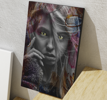 Tableau moderne Look félin artistique - TenStickers
