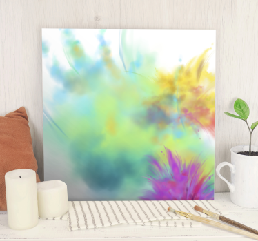 Tableau abstrait Explosion de couleurs - TenStickers