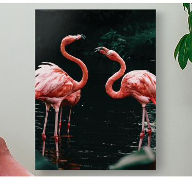 Tableau animaux Couple de flamants roses - TenStickers