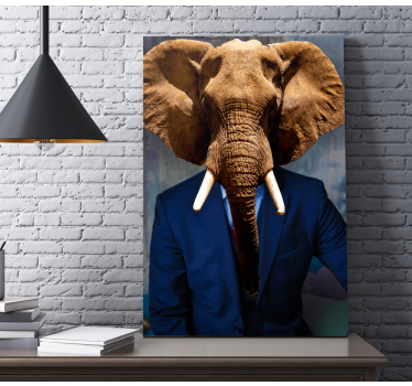 Tableau animaux Monsieur l'éléphant - TenStickers