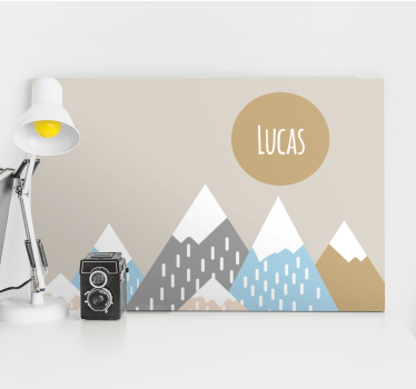 Tableau art design de montagne - TenStickers