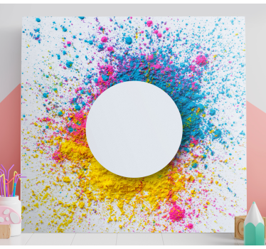Tableau art éclaboussure de cercle - TenStickers