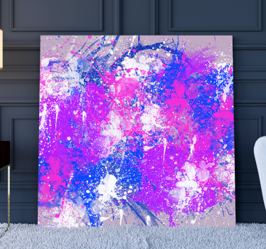 Tableau art éclaboussure de couleurs d'art abstrait - TenStickers