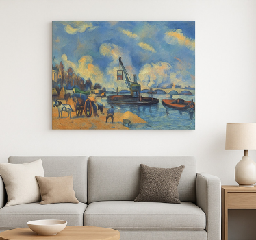Tableau art la seine à bercy - TenStickers