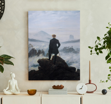 Tableau art Le Voyageur contemplant une mer de nuages - TenStickers