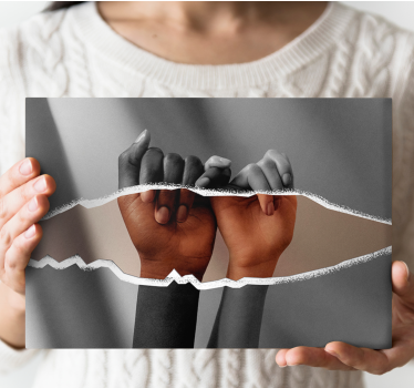 Tableau art Les mains qui se touchent - TenStickers