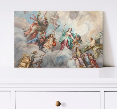 Tableau art scène de nuages mythiques - TenStickers
