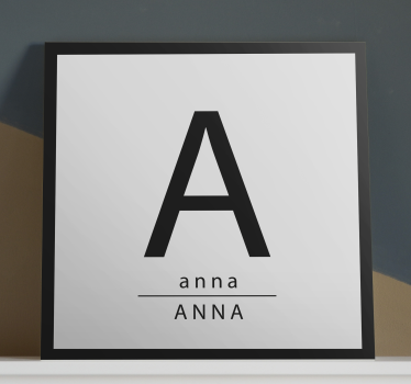 Tableau décoratif Lettres minimalistes - TenStickers