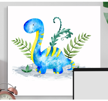 Tableau Dinosaure à long cou - TenStickers