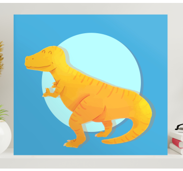 Tableau dinosaures t-rex joyeux - TenStickers