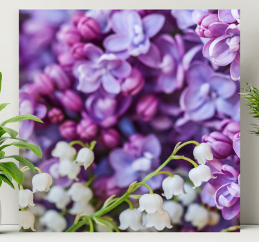 Tableau en 3d Fleurs de marguerite quatre saisons - TenStickers