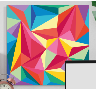 Tableau forme géométrique Image géométrique multicolore - TenStickers