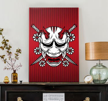 Tableau mandala art de masque démon - TenStickers