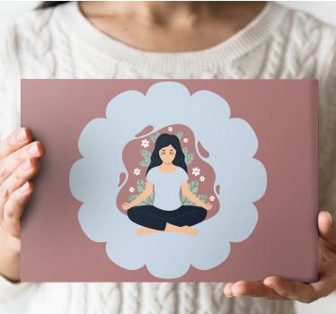 Tableau mandala aura florale méditative - TenStickers