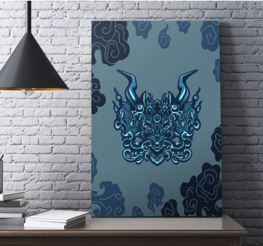 Tableau mandala inspiré du dragon - TenStickers