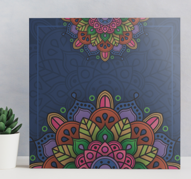 Tableau mandala motif mandala complexe - TenStickers