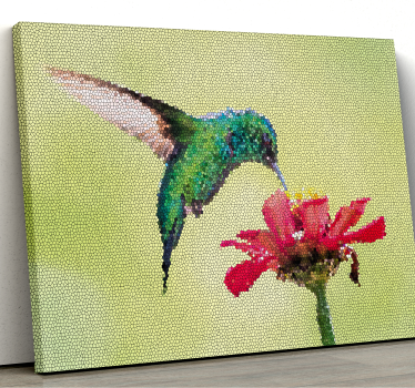 Mosaique tableau Mosaïque oiseaux colorés - TenStickers