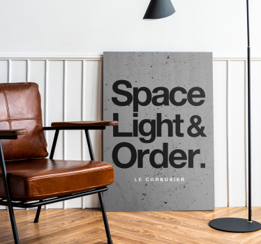 Tableau phrase Besoins de le corbusier - TenStickers