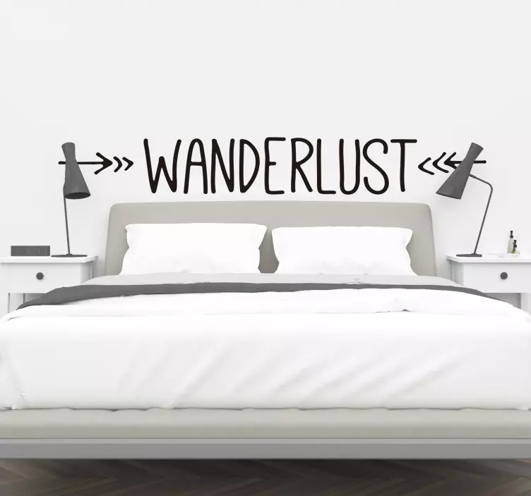 Stickers Monde Wanderlust Simple - TenStickers
