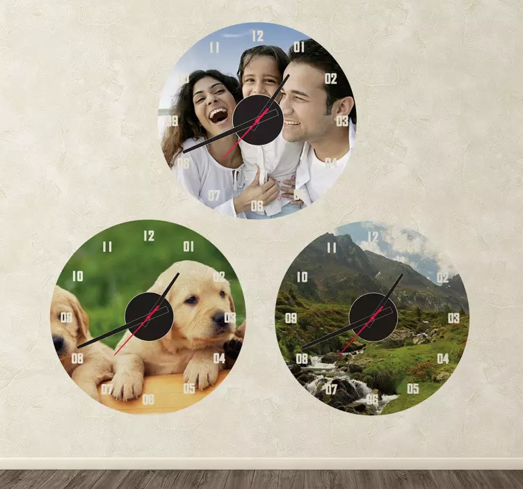Sticker horloge personnalisé - TenStickers