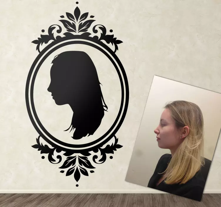 Sticker camée portrait adulte - TenStickers