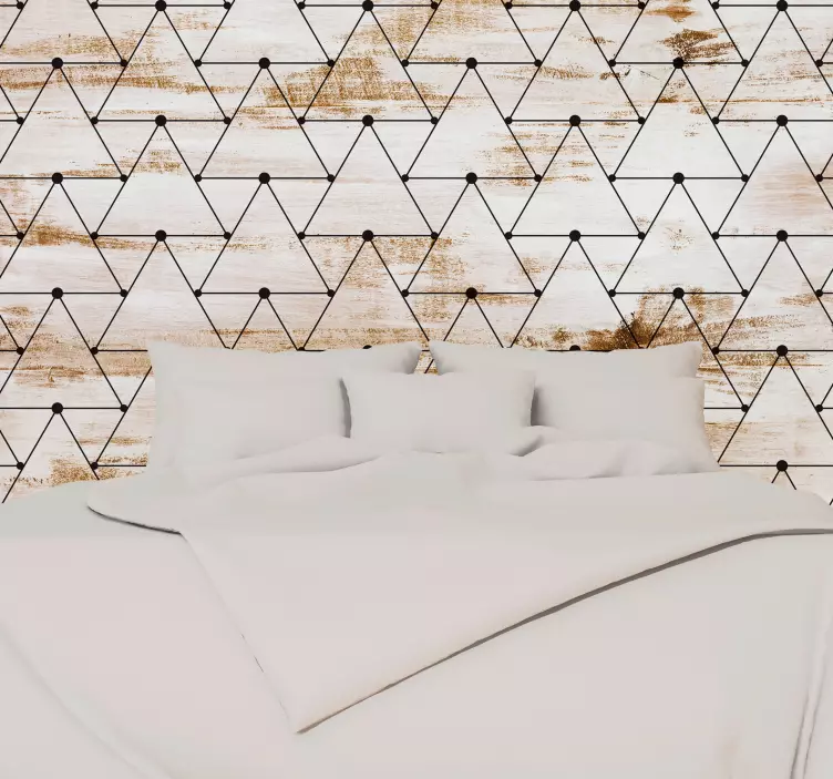 Sticker Maison Motifs Triangles - TenStickers