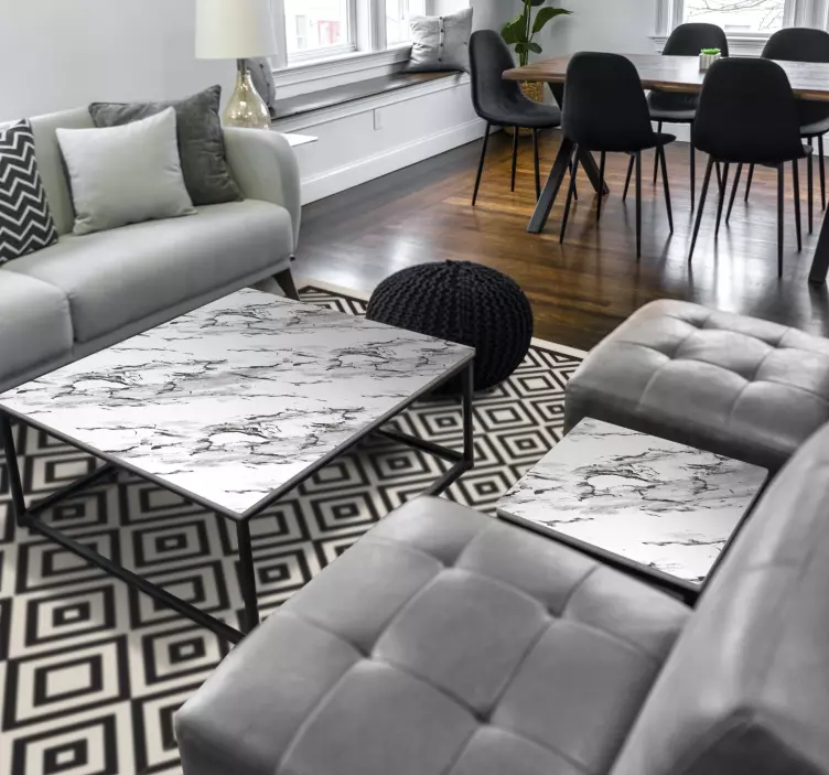 Sticker Meuble Marbre gris élégant - TenStickers