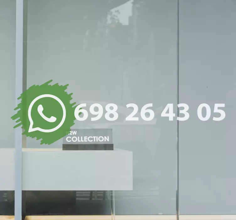 Stickers Signalisation Logo de médias sociaux whatsapp - TenStickers
