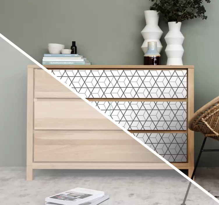 Sticker meuble motif scandinave - TenStickers