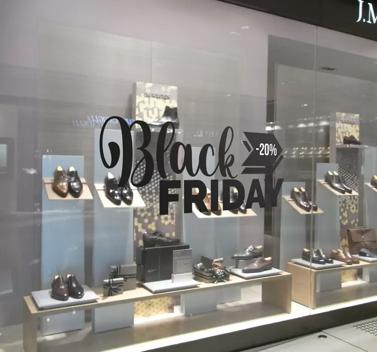 Sticker Black Friday Vendredi noir personnalisé - TenStickers